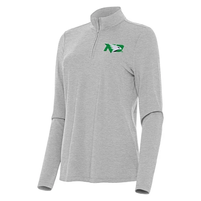 Women's Antigua Heather North Dakota Bright Quarter-Zip Top