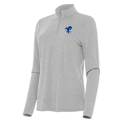 Women's Antigua Heather Seton Hall Pirates Bright Quarter-Zip Top