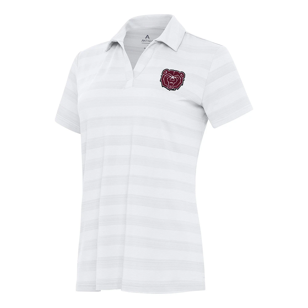 Women's Antigua White Missouri State University Bears Tunnel Polo