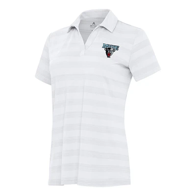 Women's Antigua White Maine Black Bears Tunnel Polo