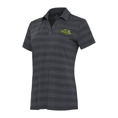 Women's Antigua Pewter NDSU Bison Tunnel Polo