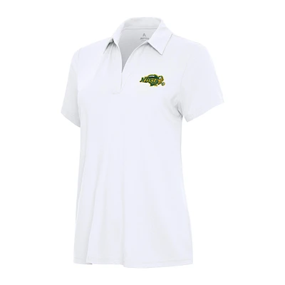 Women's Antigua White NDSU Bison Era Polo