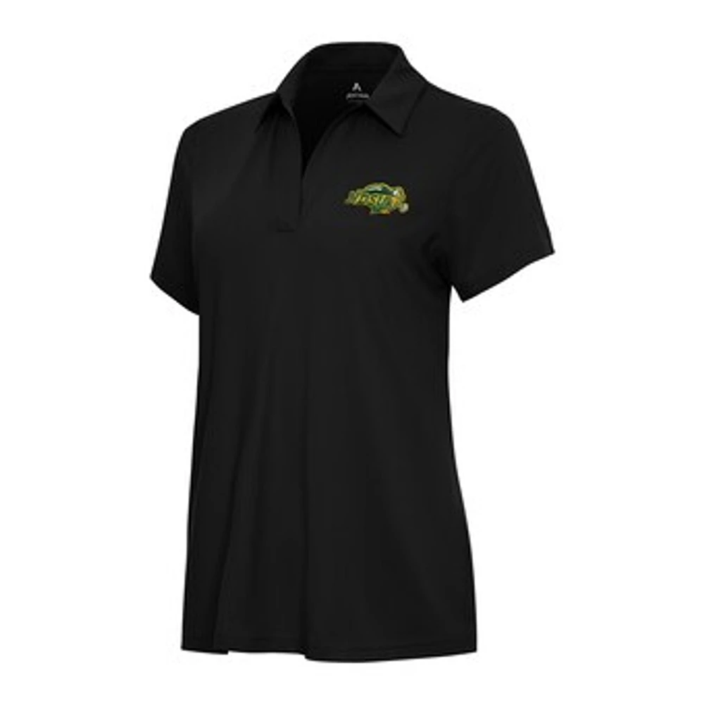 Women's Antigua Black NDSU Bison Era Polo