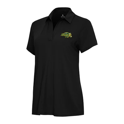 Women's Antigua Black NDSU Bison Era Polo