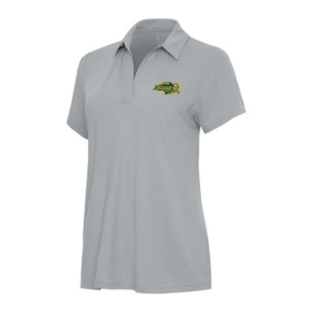 Women's Antigua Gray NDSU Bison Era Polo