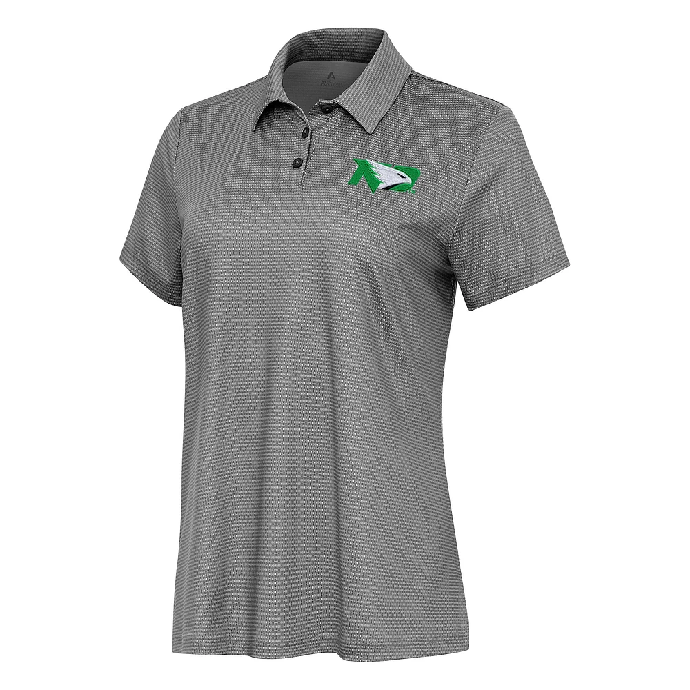 Women's Antigua White/ North Dakota Rings Polo