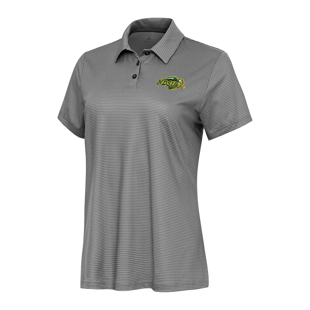 Women's Antigua White/ NDSU Bison Rings Polo