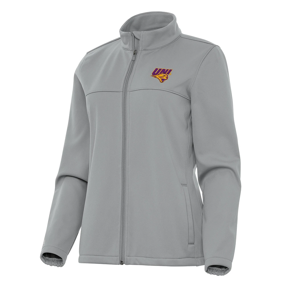 Women's Antigua Northern Iowa Panthers Links 2 Full-Zip Golf Jacket