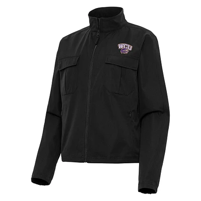 Women's Antigua Western Carolina Catamounts Even Par Full-Zip Jacket