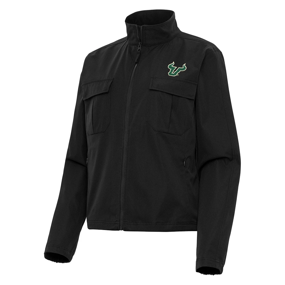 Women's Antigua South Florida Bulls Even Par Full-Zip Jacket