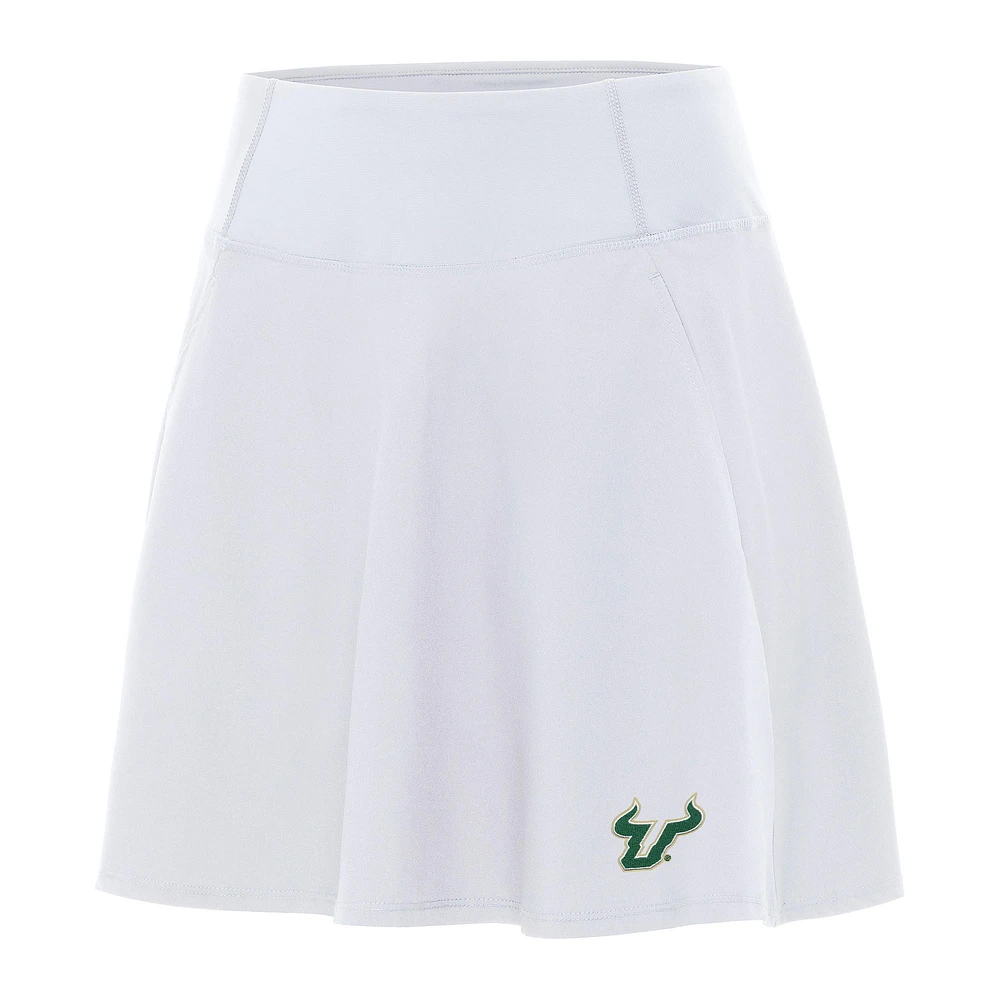 Women's Antigua White South Florida Bulls Chip Skort