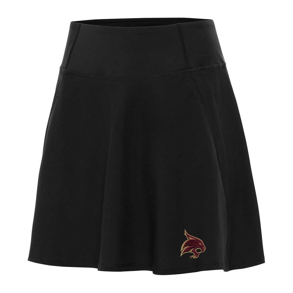 Women's Antigua Black Texas State Bobcats Chip Skort