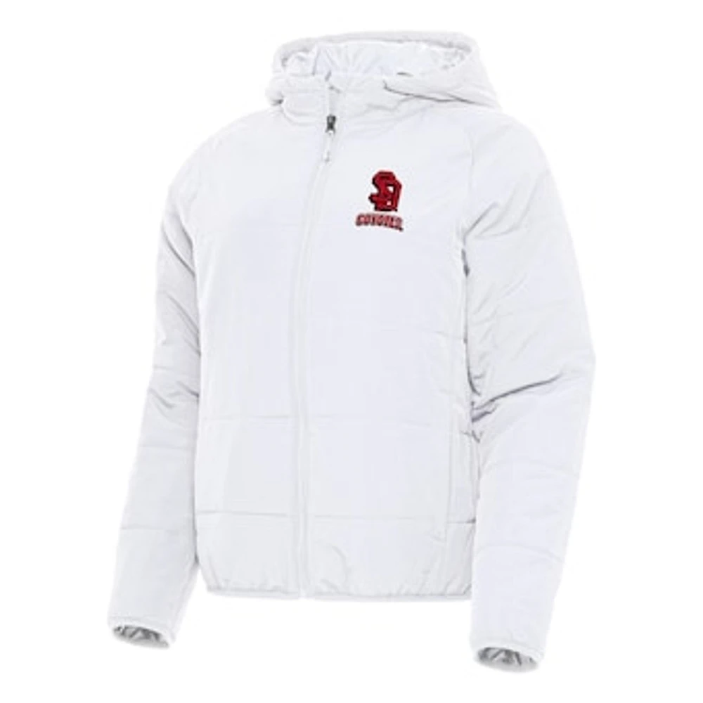Women's Antigua South Dakota Coyotes Universe Full-Zip Puffer Jacket