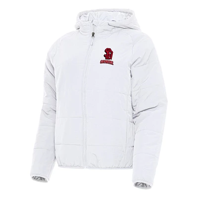 Women's Antigua South Dakota Coyotes Universe Full-Zip Puffer Jacket
