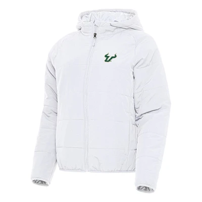 Women's Antigua South Florida Bulls Universe Full-Zip Puffer Jacket