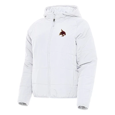 Women's Antigua Texas State Bobcats Universe Full-Zip Puffer Jacket