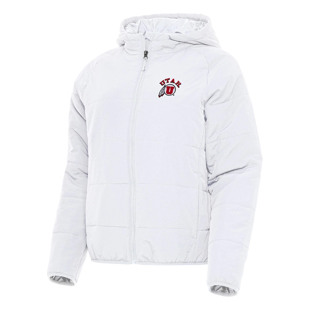 Women's Antigua Utah Utes Universe Full-Zip Puffer Jacket