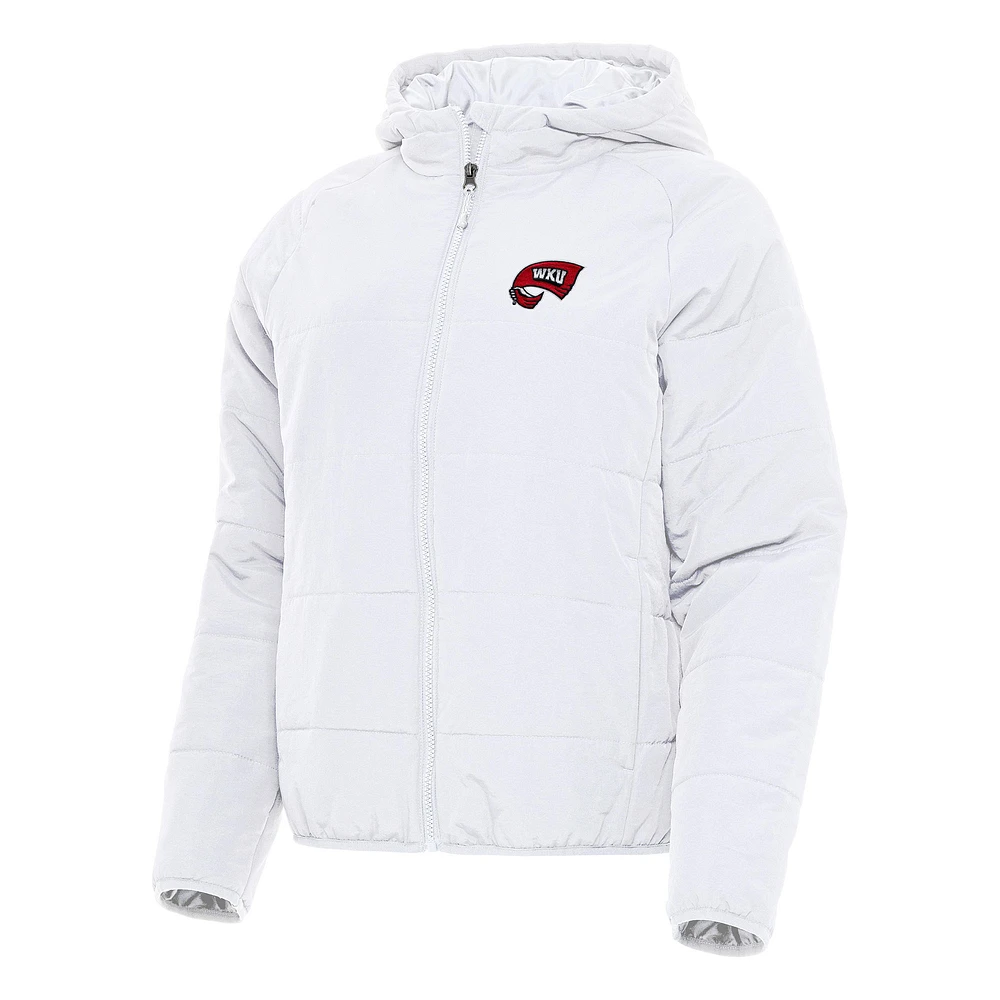 Women's Antigua Western Kentucky Hilltoppers Universe Full-Zip Puffer Jacket
