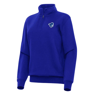 Women's Antigua Seton Hall Pirates Victory Quarter-Zip Sweatshirt