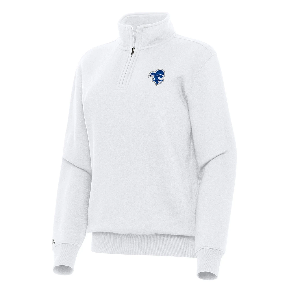 Women's Antigua Seton Hall Pirates Victory Quarter-Zip Sweatshirt