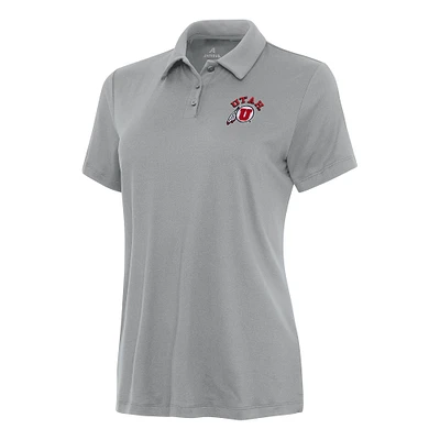 Women's Antigua Gray Utah Utes Reprocess Polo