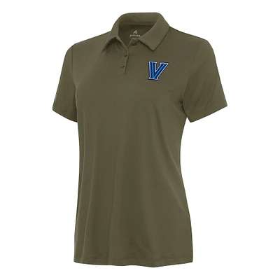 Women's Antigua Olive Villanova Wildcats Reprocess Polo