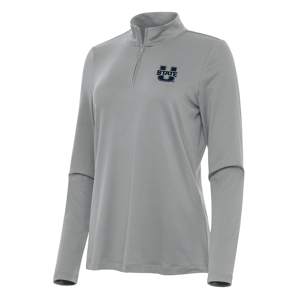 Women's Antigua Utah State Aggies Reprocess Quarter-Zip Top