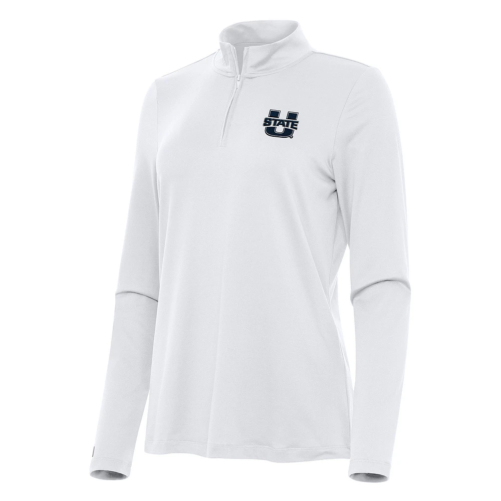 Women's Antigua Utah State Aggies Reprocess Quarter-Zip Top