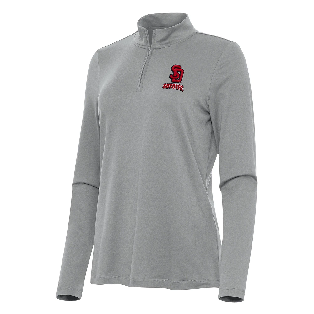 Women's Antigua South Dakota Coyotes Reprocess Quarter-Zip Top
