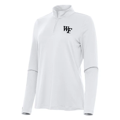 Women's Antigua Wake Forest Demon Deacons Reprocess Quarter-Zip Top