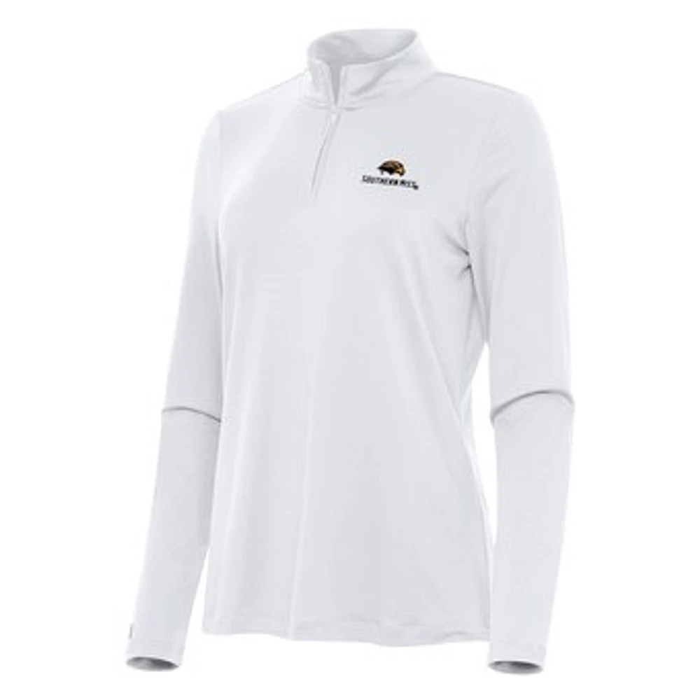 Women's Antigua Southern Miss Golden Eagles Reprocess Quarter-Zip Top