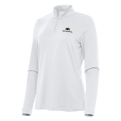 Women's Antigua Southern Miss Golden Eagles Reprocess Quarter-Zip Top