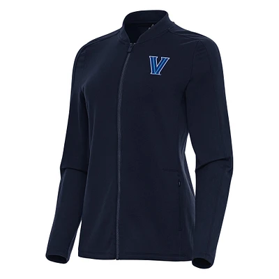 Women's Antigua Navy Villanova Wildcats Continual Full-Zip Jacket