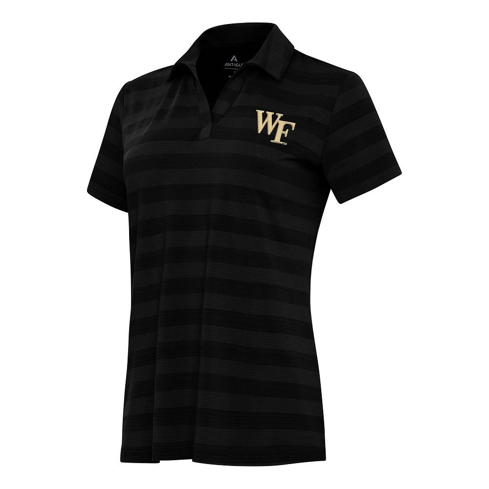 Women's Antigua Wake Forest Demon Deacons Tunnel Polo