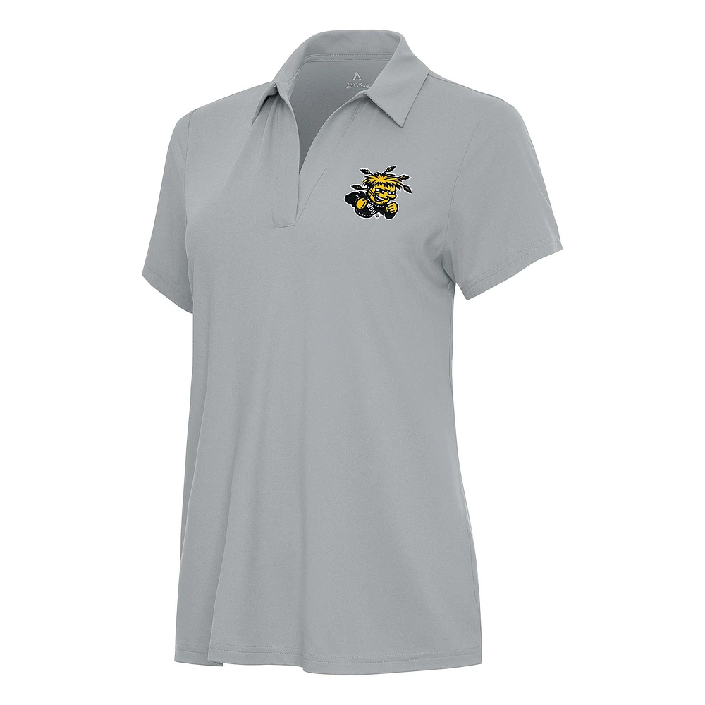 Women's Antigua Gray Wichita State Shockers Era Polo