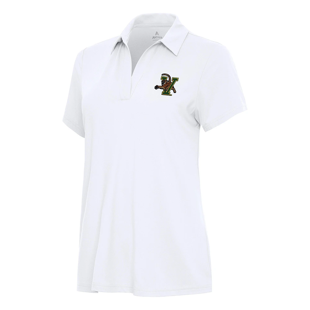Women's Antigua White Vermont Catamounts Era Polo