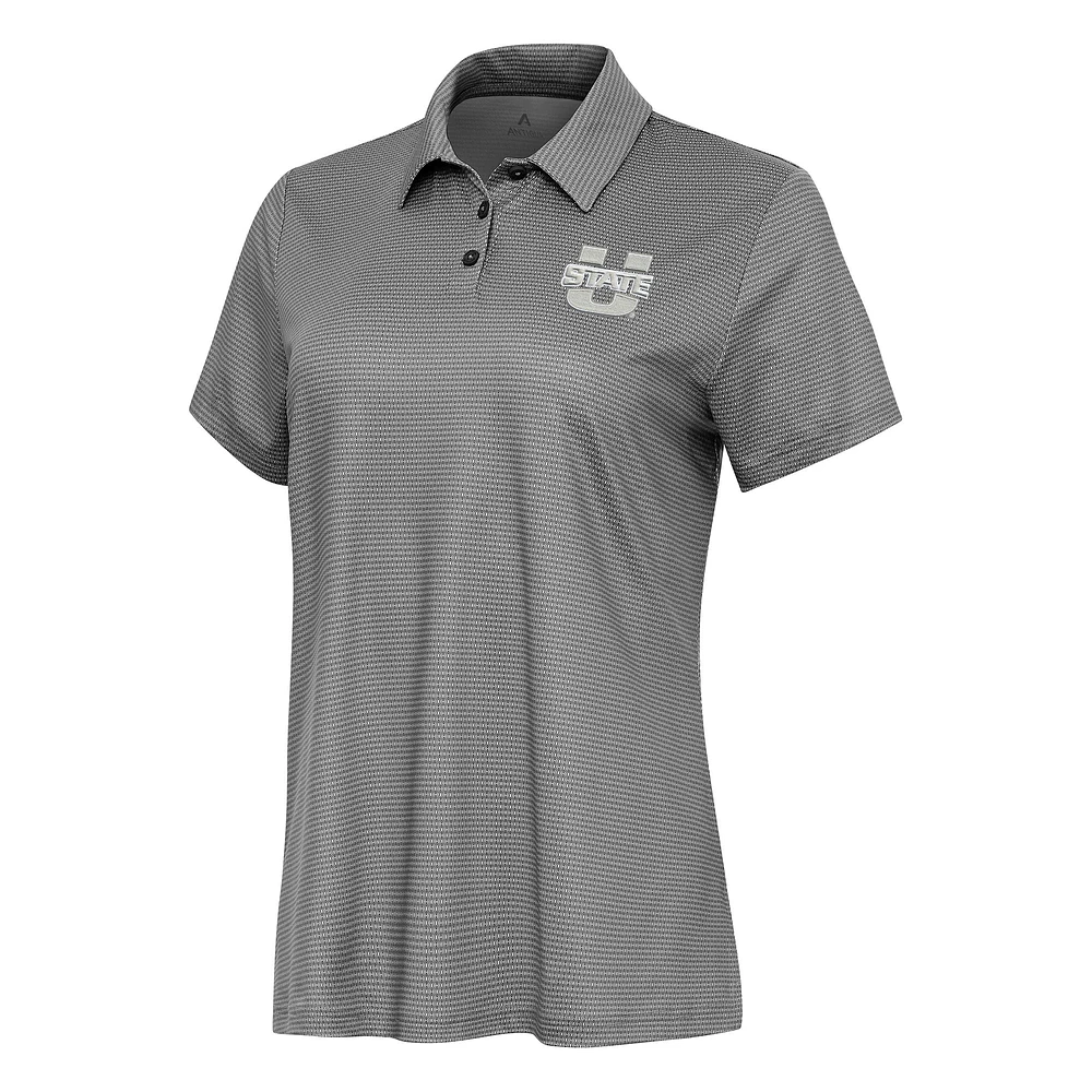 Women's Antigua White/ Utah State Aggies Rings Polo