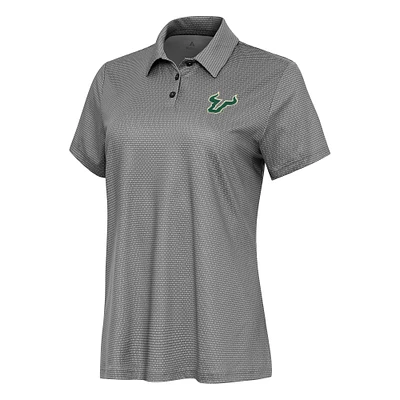 Women's Antigua White/ South Florida Bulls Rings Polo