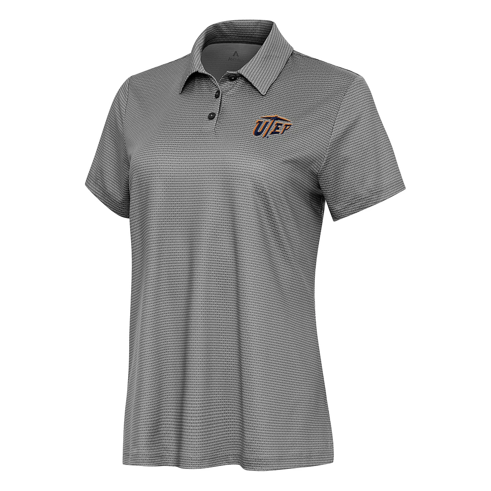 Women's Antigua White/ UTEP Miners Rings Polo