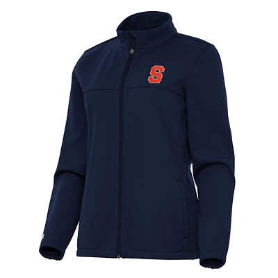 Women's Antigua Navy Syracuse Orange Links 2 Full-Zip Golf Jacket