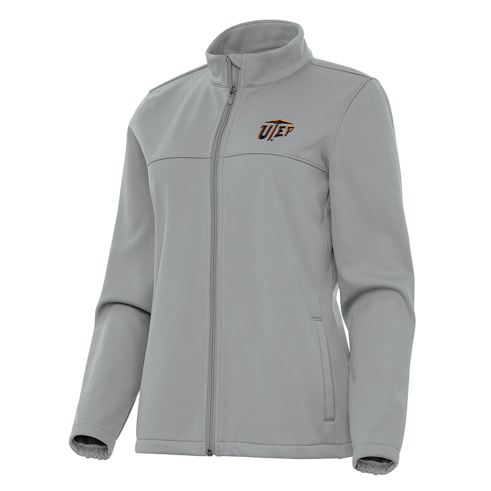 Women's Antigua UTEP Miners Links 2 Full-Zip Golf Jacket