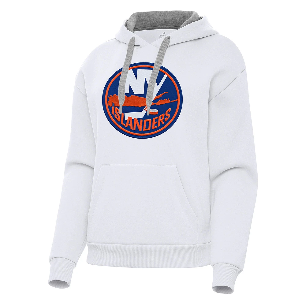 Women's Antigua New York Islanders Victory Pullover Hoodie