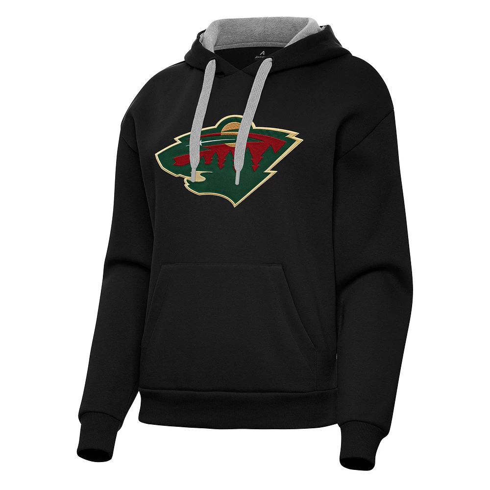 Women's Antigua Minnesota Wild Victory Pullover Hoodie