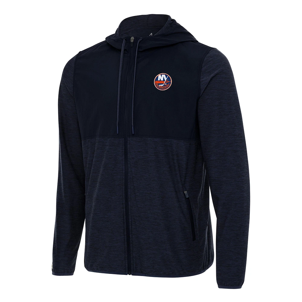 Men's Antigua Navy New York Islanders Sway Full-Zip Hoodie Jacket