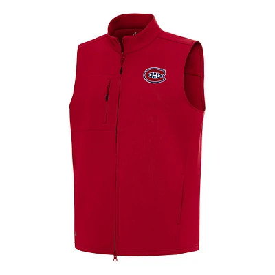 Men's Antigua Red Montreal Canadiens Demand Full-Zip Vest