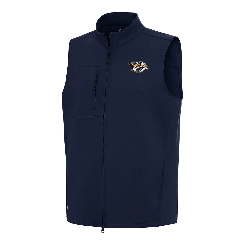 Men's Antigua Navy Nashville Predators Demand Full-Zip Vest