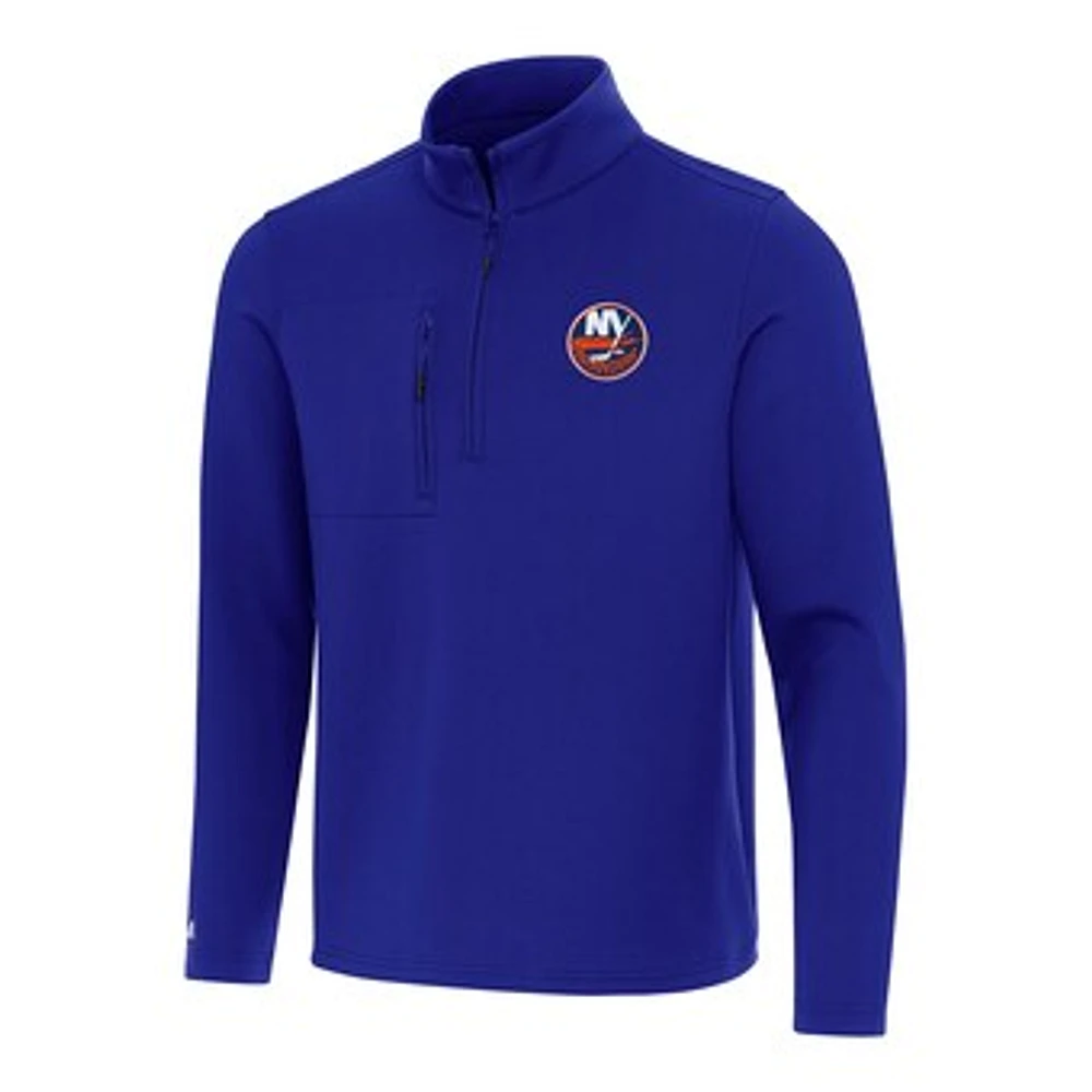 Men's Antigua Royal New York Islanders Insider Quarter-Zip Top