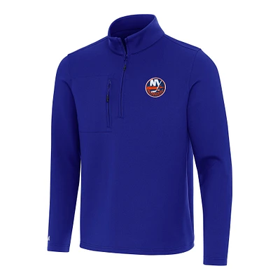 Men's Antigua Royal New York Islanders Insider Quarter-Zip Top