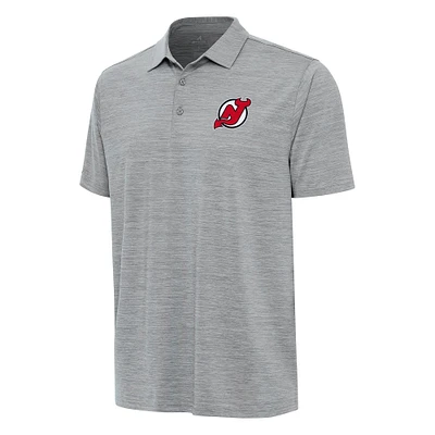 Men's Antigua Heather New Jersey Devils Layout Polo