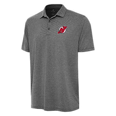 Men's Antigua Heather New Jersey Devils Scheme Polo